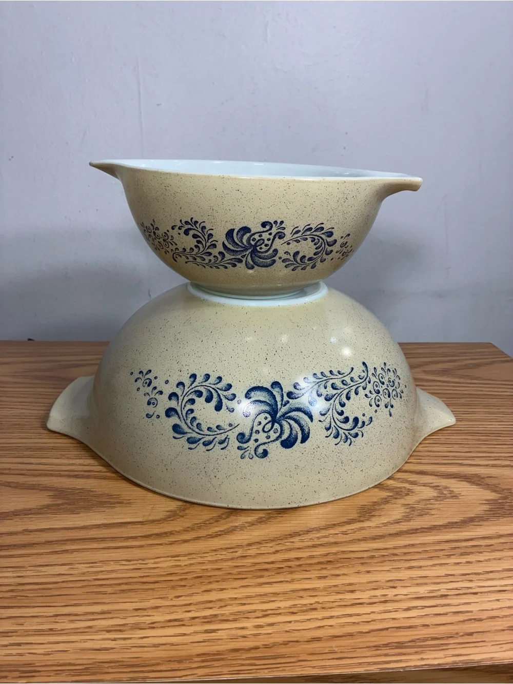 Pyrex Lld Homestead Cinderella Mixing Bowl Set 442 444